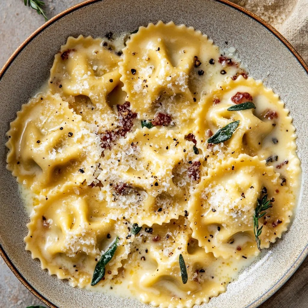 Creamy Tuscan Ravioli