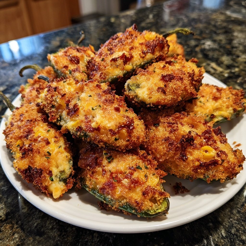 Jalapeno Poppers Stuffed with Corn