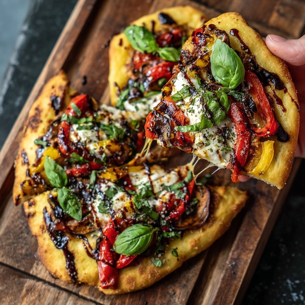 Super Bowl Food Veggie Flatbreads