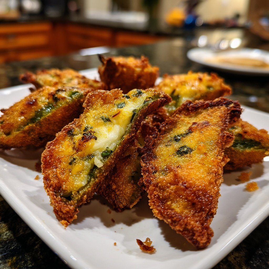 Jalapeno Poppers with Creamy Corn Filling
