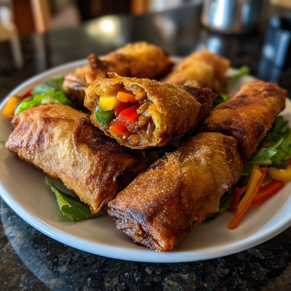 Super Bowl Veggie Spring Rolls