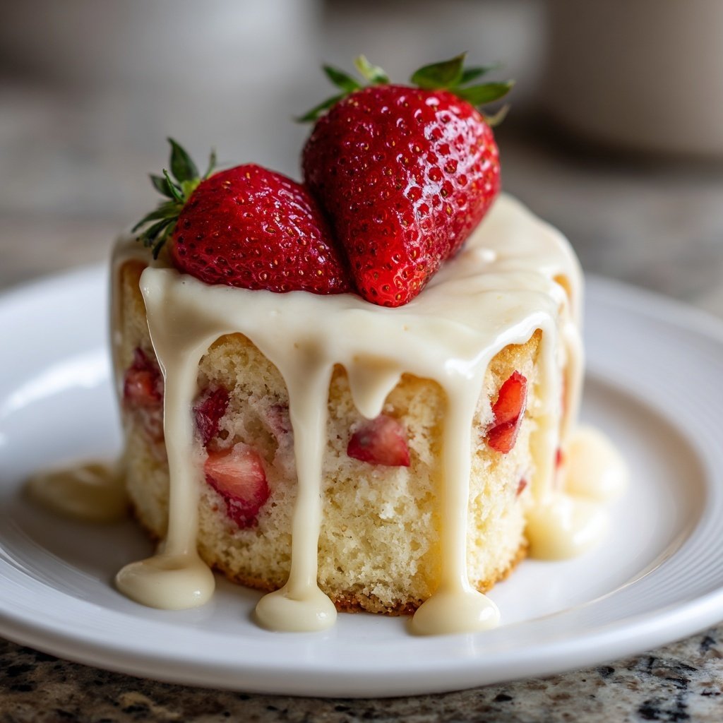 Mini Heart Cake with Vanilla Sponge
