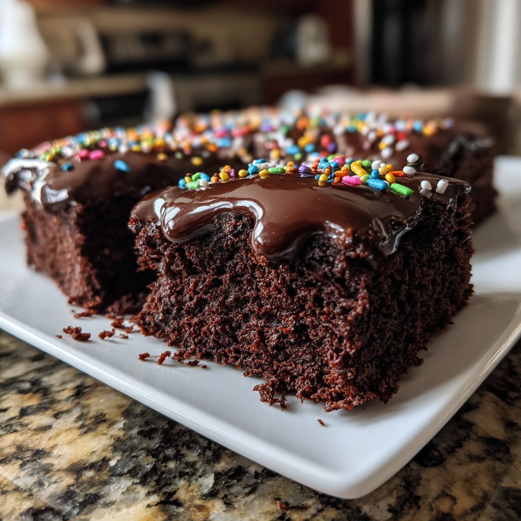Super Bowl Desserts Chocolate Sheet Cake