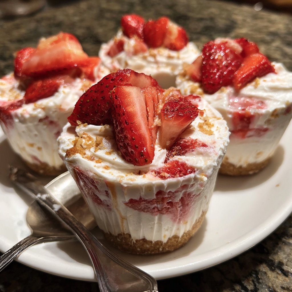 Strawberry Banana Yogurt Cups