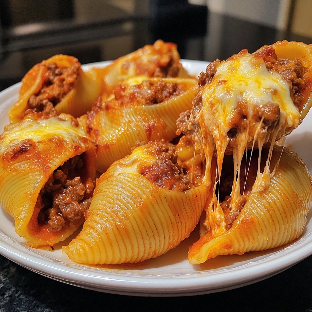 Ground Beef Stuffed Shells