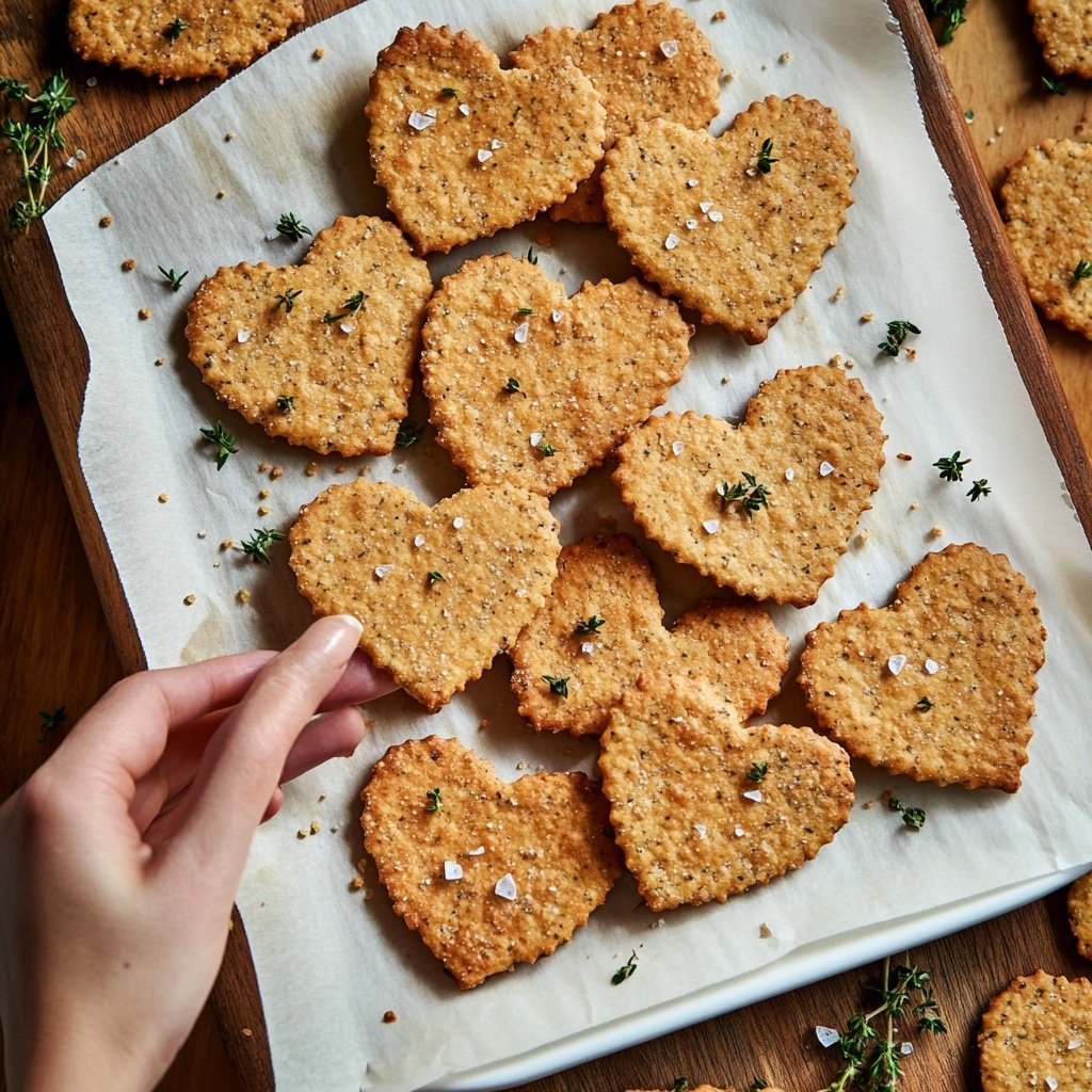 Valentines Snacks Heart Shaped Crackers
