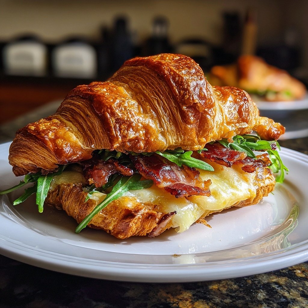 Savory Croissant Breakfast Sandwich
