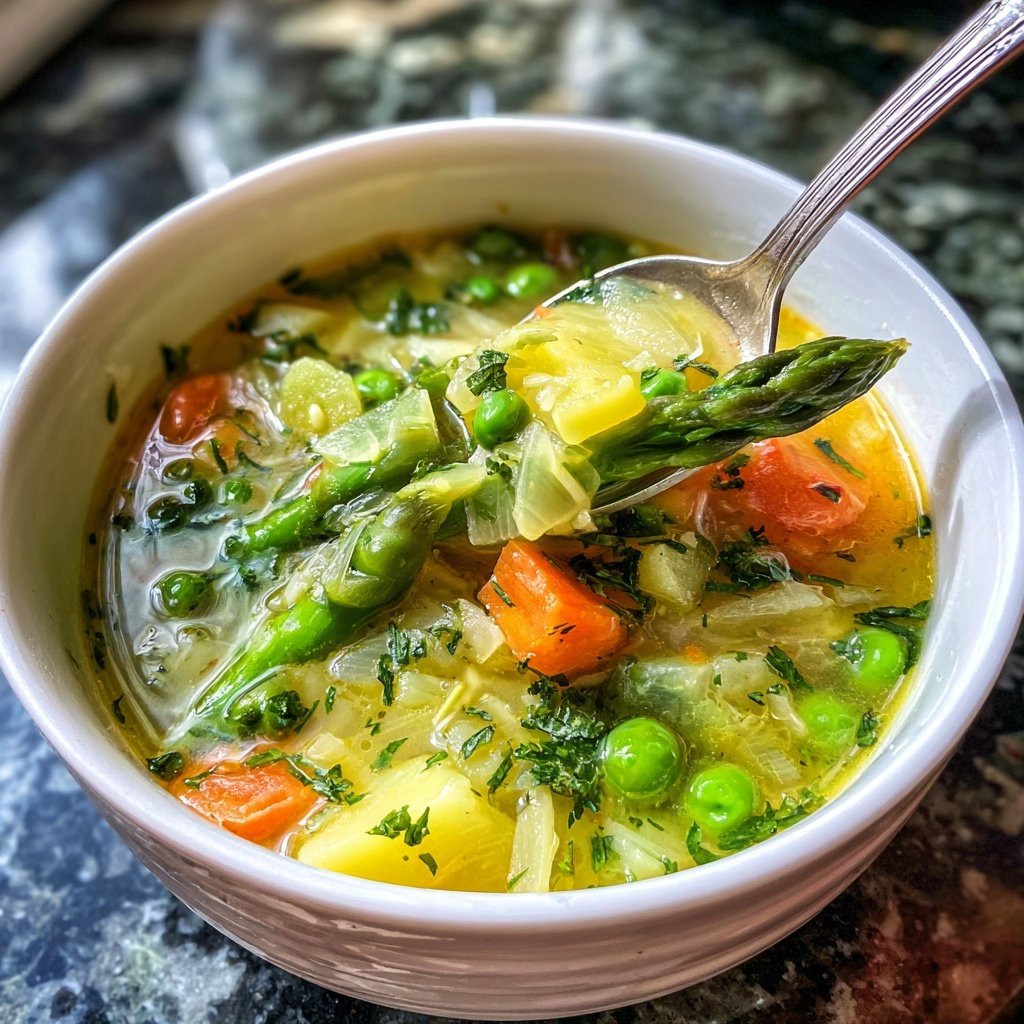 Light Spring Vegetable Soup