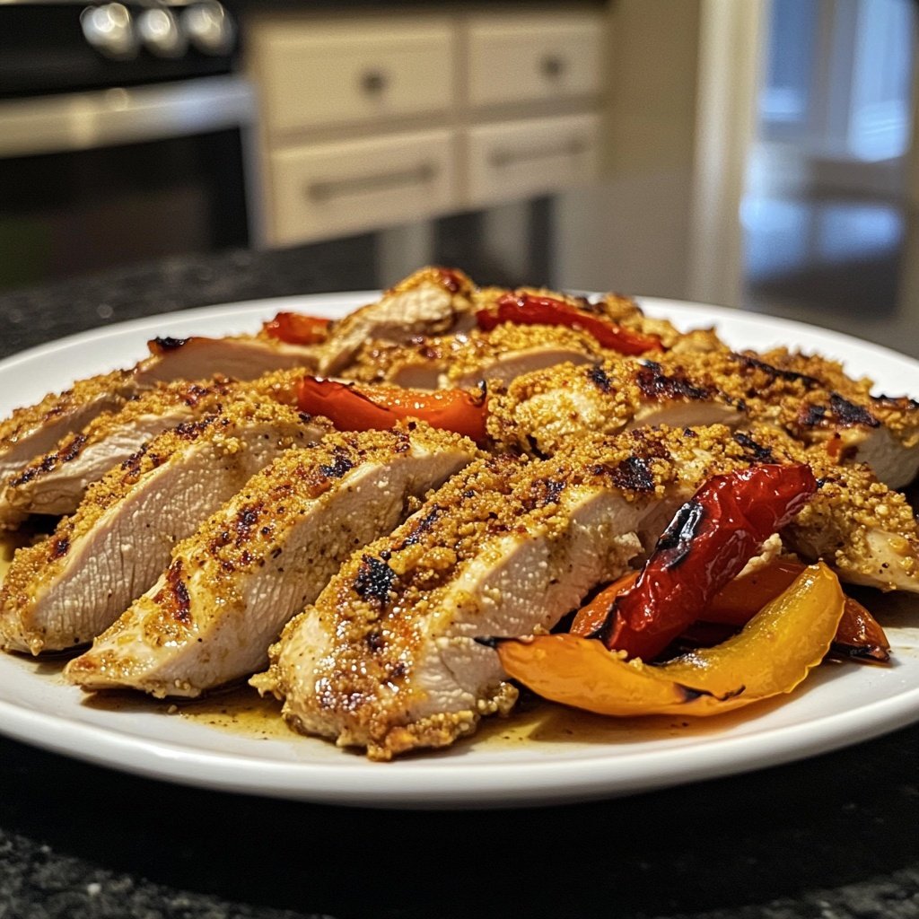 Chicken Breast with Roasted Peppers