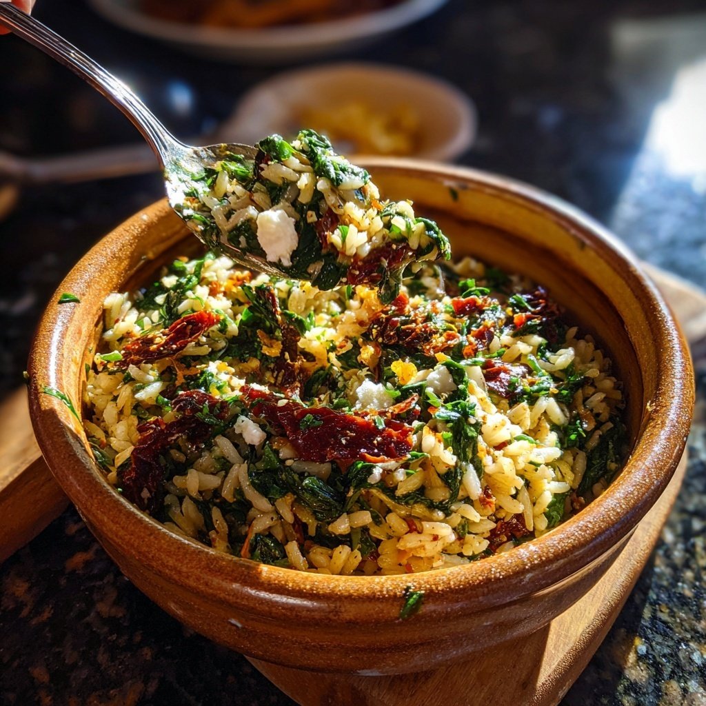 Mediterranean Spinach Rice