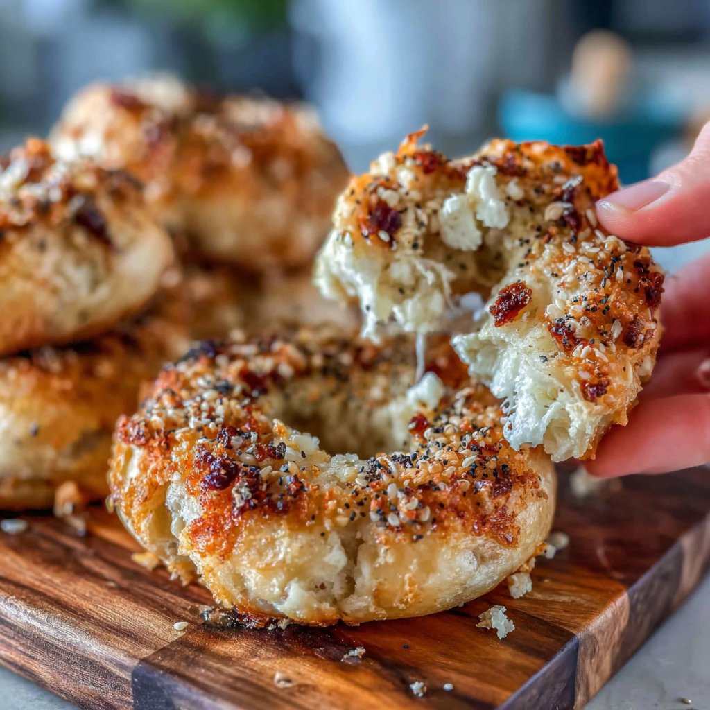 Air Fryer Yogurt Bagels