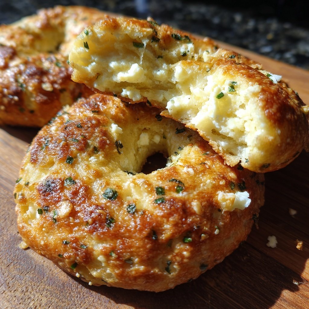 Homemade Cottage Cheese Bagels