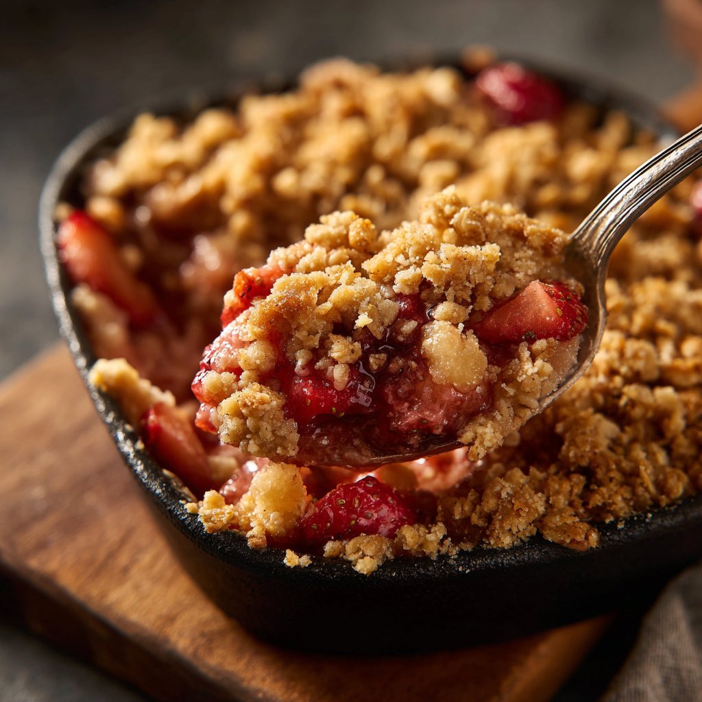 Strawberry Oat Yogurt Crumble