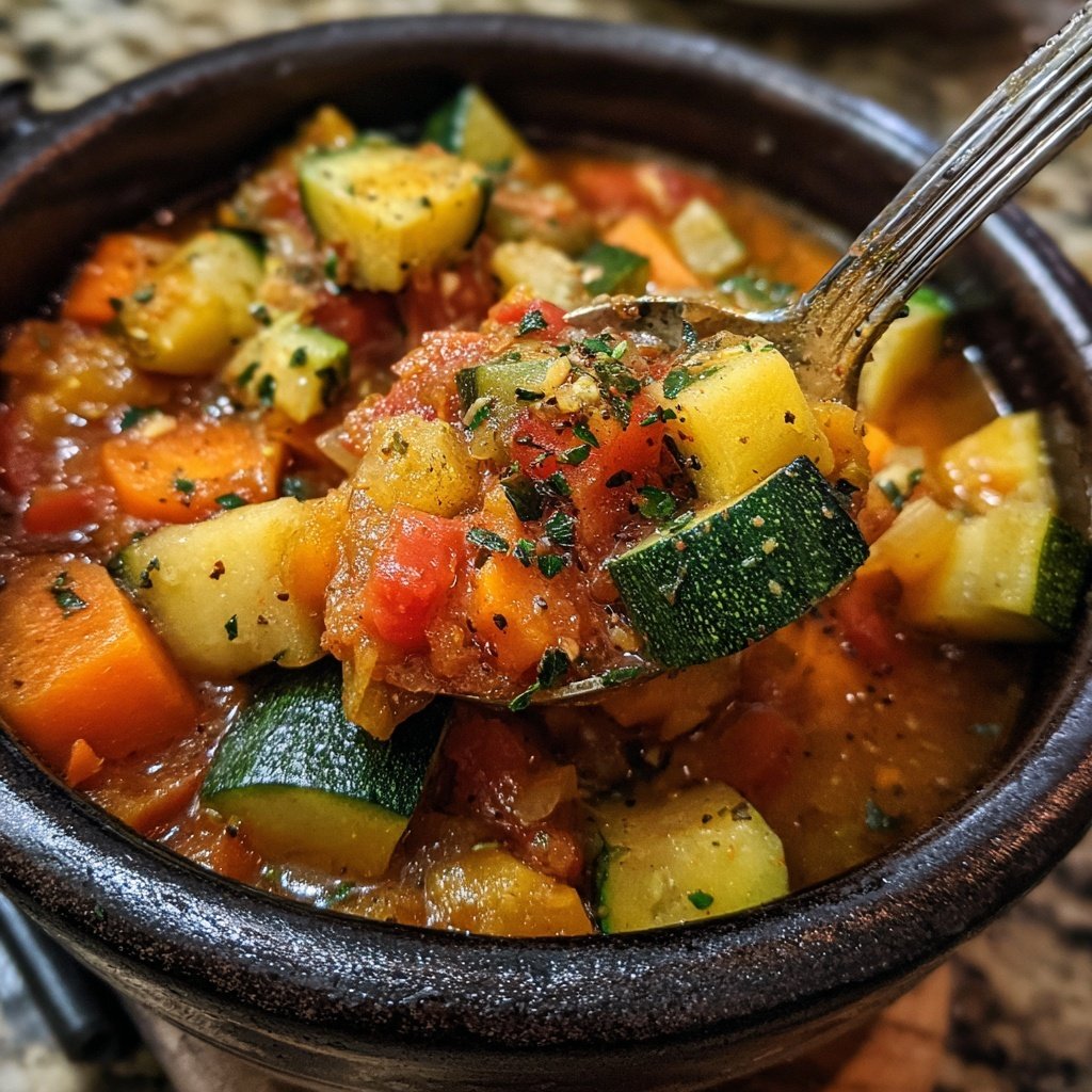 Healthy Crockpot Italian Vegetable Stew