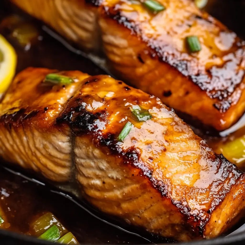 Honey Soy Sauce Glazed Salmon